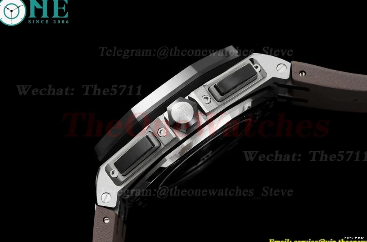 RSF RU A3126 44mm Royal Offshore SS Blue Stk Grey Oak 1218